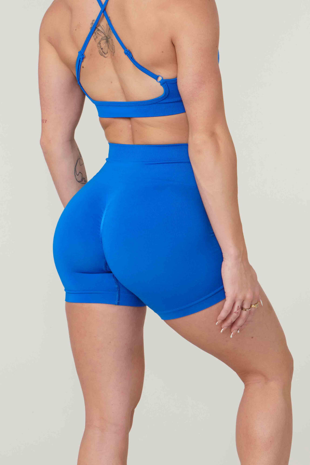 Women's Core Seamless Tight Shorts in Moon Blue