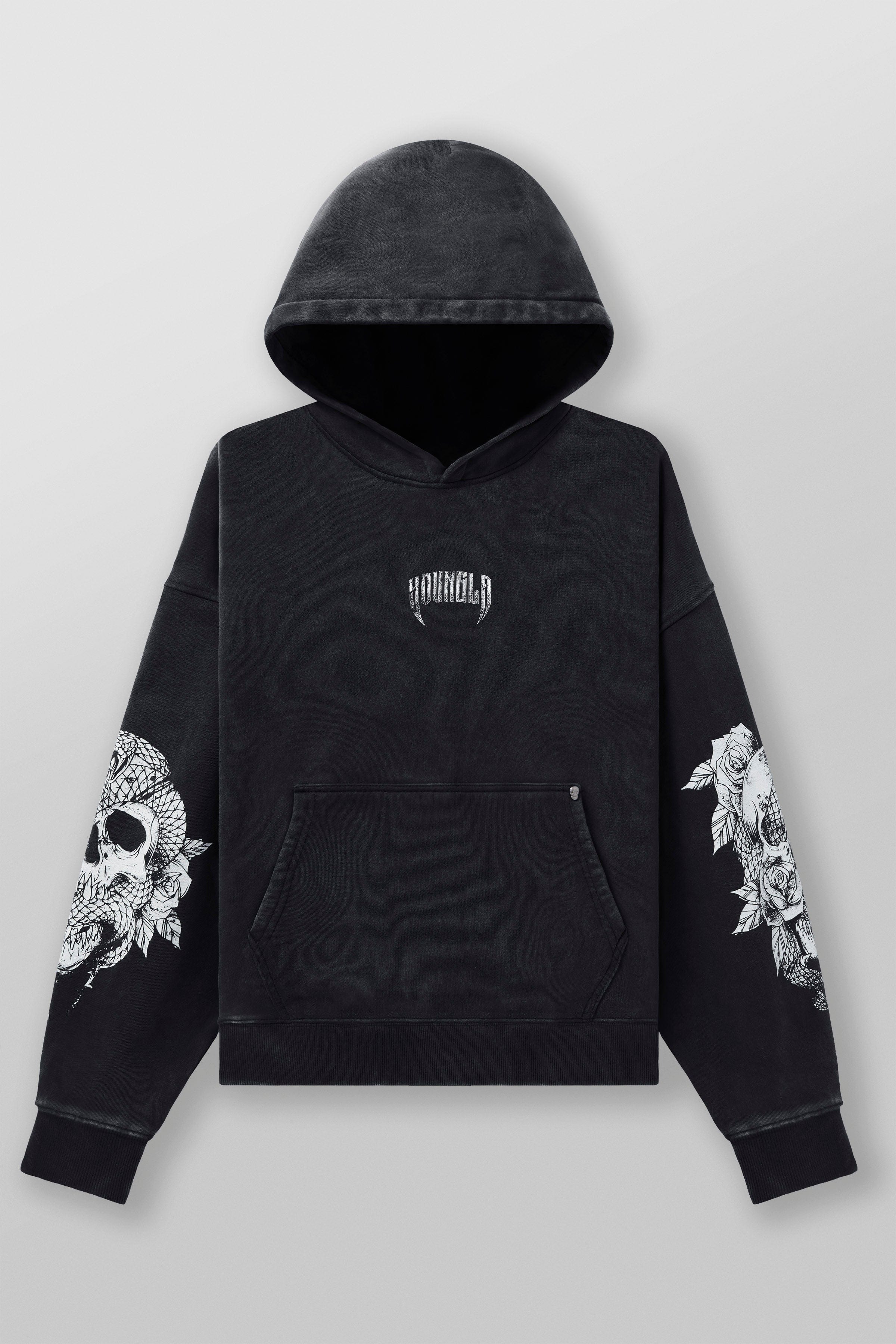 Top YOUNGLA 548 DREAMER HOODIE BLACK