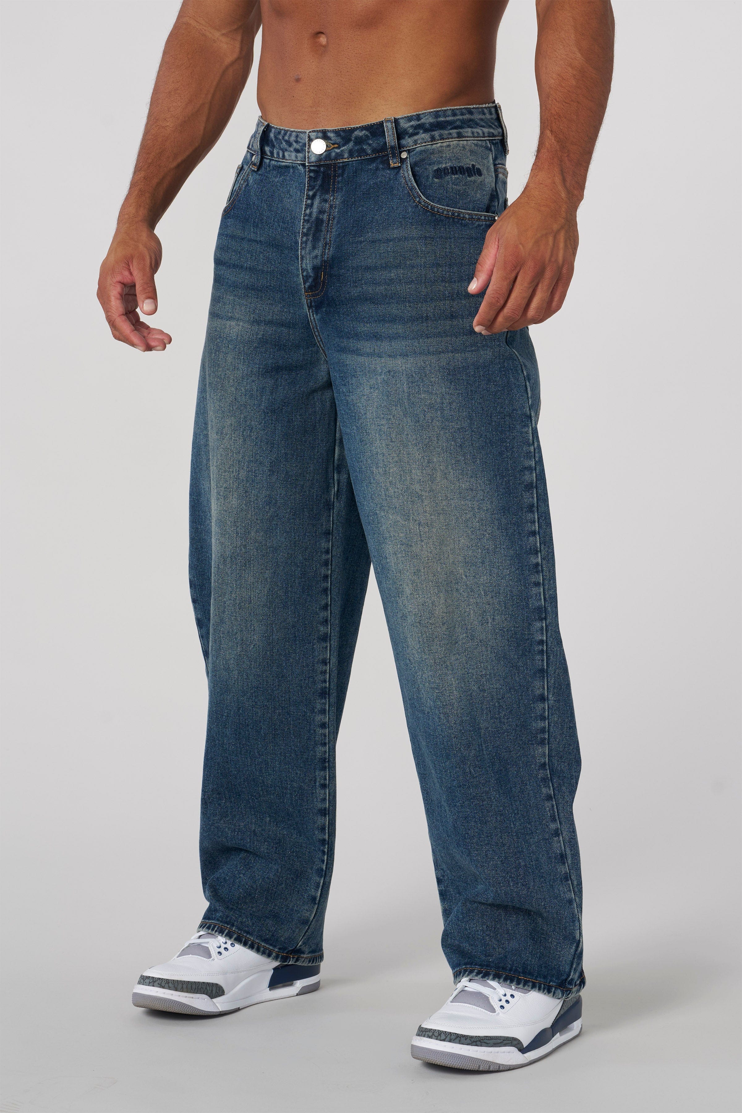 Youngla mens blue jeans outlet