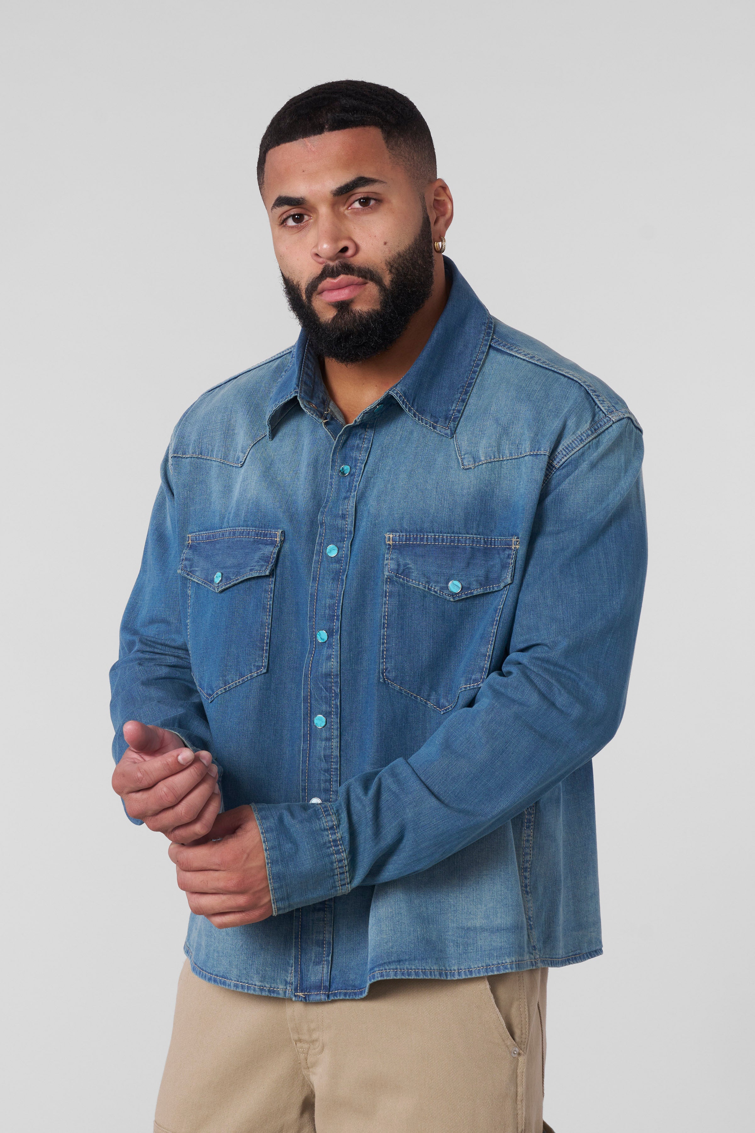 8011 - Western Denim Shirts