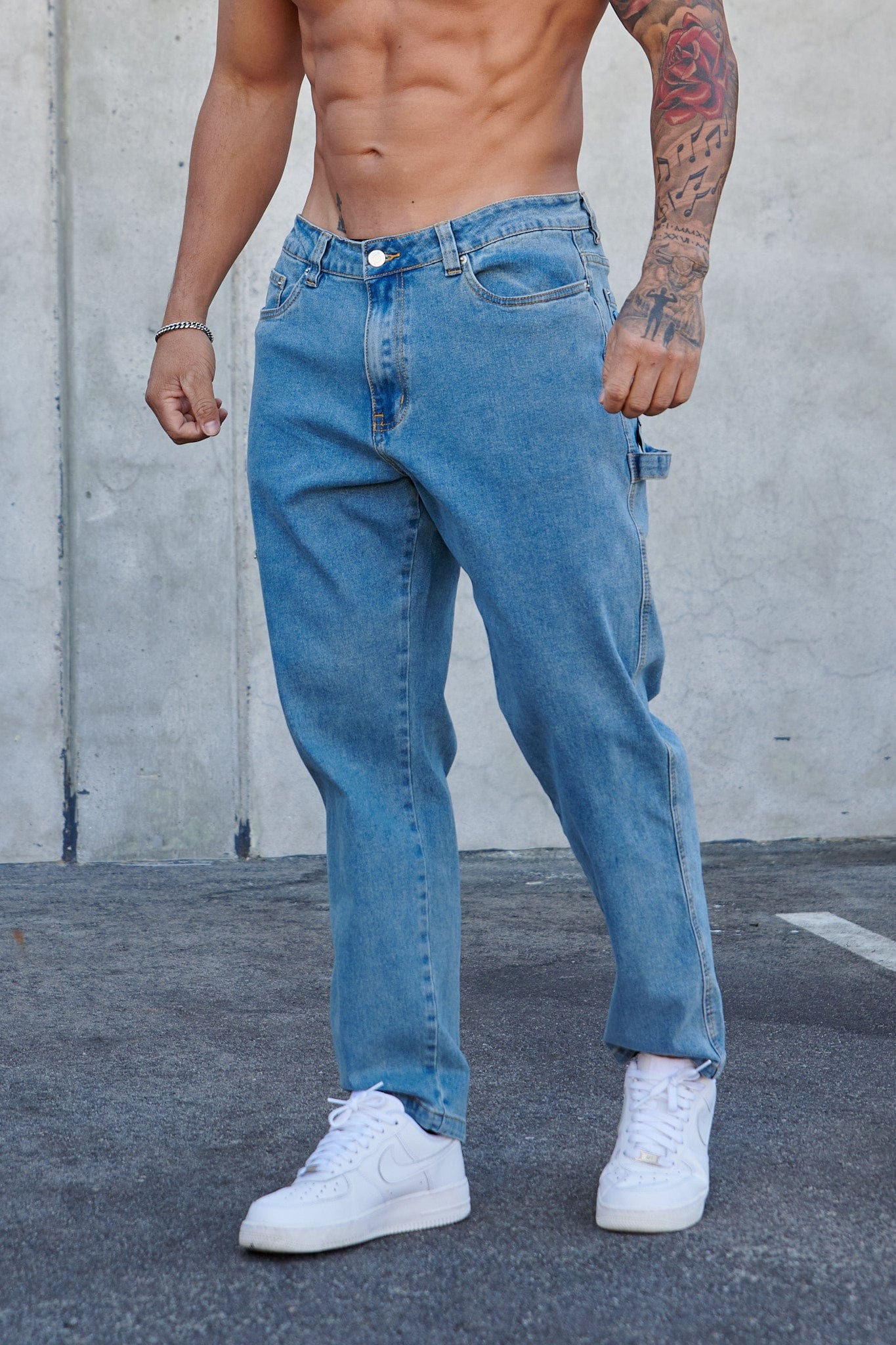 Youngla mens blue jeans outlet