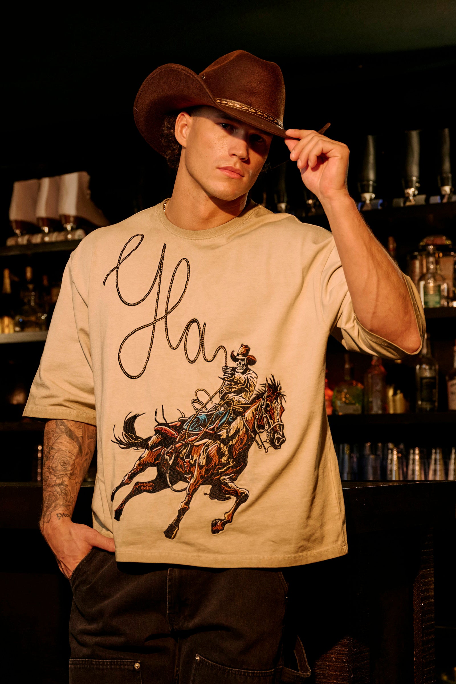 4127 - Cowboy Embroidered Tees