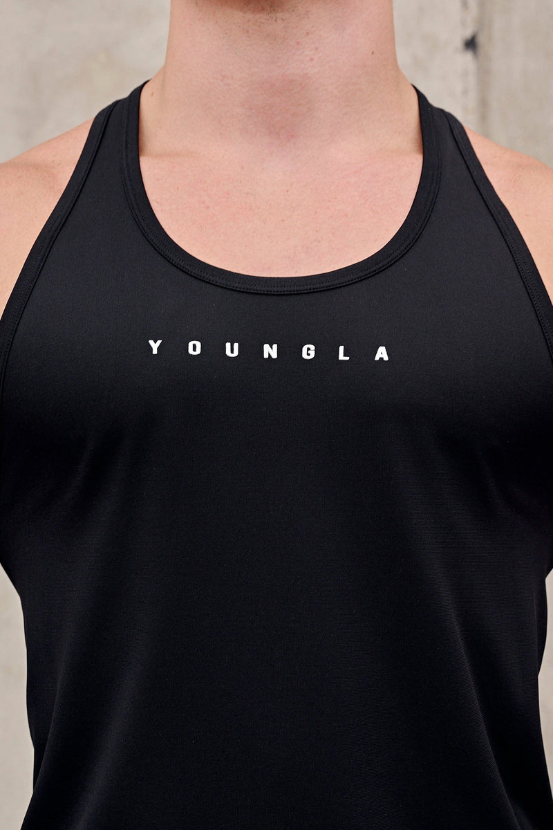 YoungLA, Shirts, Youngla 336 Flex Fit Stringer Tank Black Size S Nwt