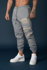 cheap price outlet clearance YOUNGLA 233 THE IMMORTAL JOGGERS, COLOR: BROWN  WASHED