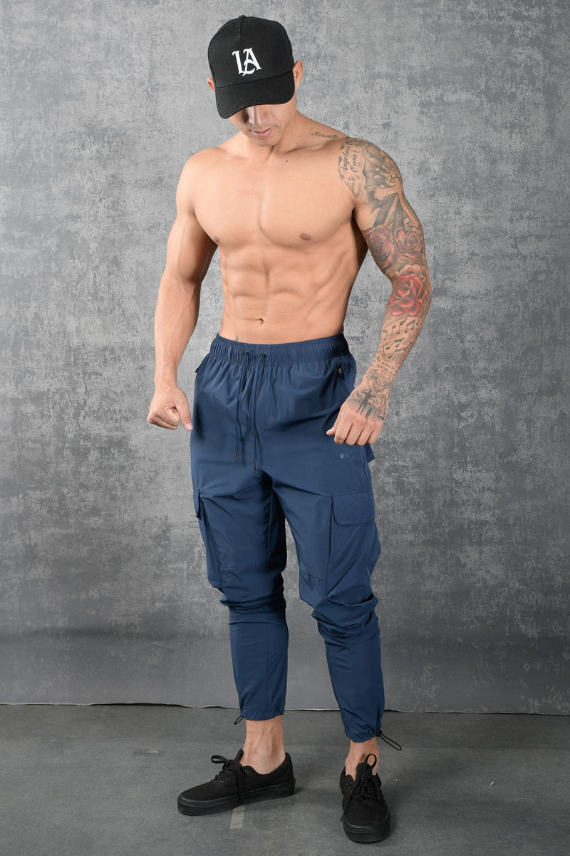 YoungLA Gym Joggers for Men, Skinny Tapered Cargo, Slim Fit Sweatpants, Workout Pants Clothes with Pockets