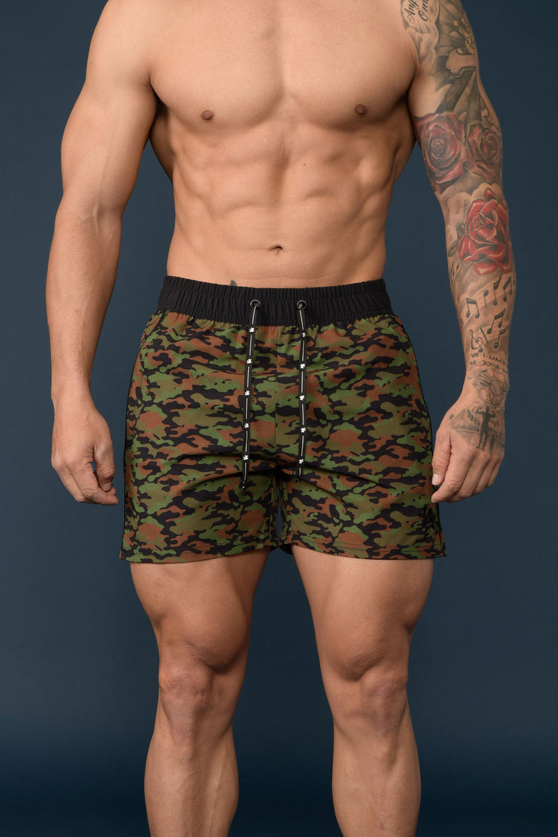 YoungLA Men's Bodybuilding Lift Shorts W/ Zipper Pockets Medium AllBlack :  : Clothing, Shoes & Accessories