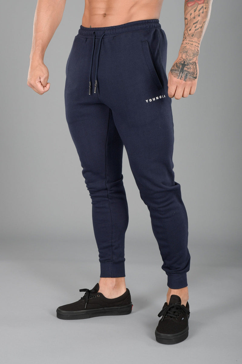Buy YoungLA Gym Joggers for Men, Skinny Tapered Cargo, Slim Fit Sweatpants, Workout Pants Clothes with Pockets