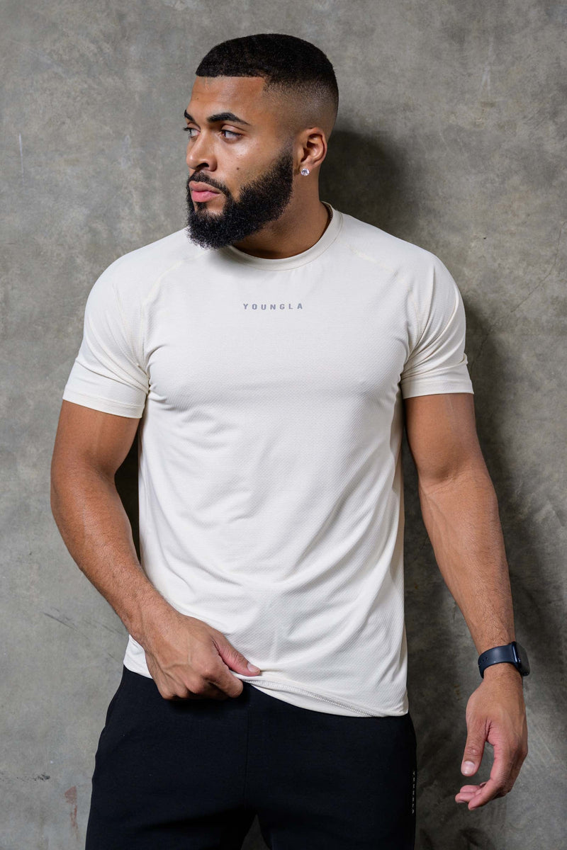Youngla Shirt Men's Medium White Button Up Short Sleeve Casual 100